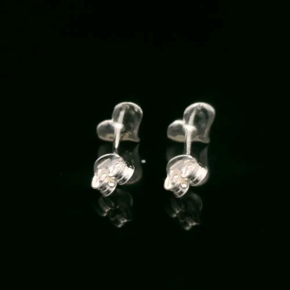 Aros de Plata Corazón Liso