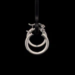 Aros de Plata Candonga con Cintillo