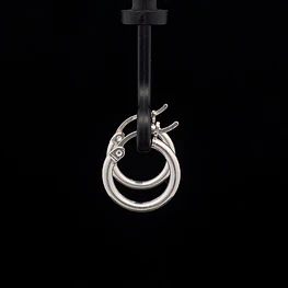 Aros de Plata Tubulares Lisos 10 mm