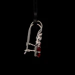 Aros de Plata con Circón Cuadrado de Color