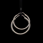 Aros de Plata Tubulares Facetados 20 mm