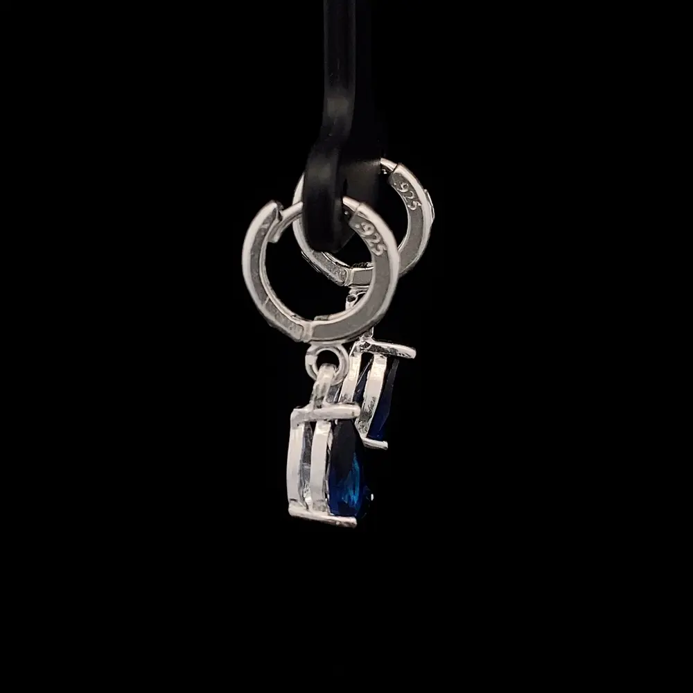 Aros de Plata Huggies Gota