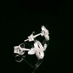Aros de Plata Serpientes Texturizadas
