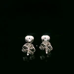 Aros de Plata Esfera Lisa 4 mm