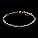 Pulsera de Plata Tenis Rodinada con Circones Incoloros