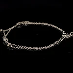 Pulsera de Plata Limada Doble con Corazones Intercalados y Árbol de la Vida