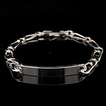 Pulsera de Plata Placa Rectangular 3x1