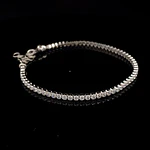 Pulsera de Plata Tenis Rodinada con Circones Incoloros
