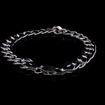 Pulsera de Plata Groumet con Cierre Mosquetón