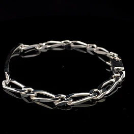 Pulsera de Plata Placa Rectangular 3x1