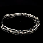 Pulsera de Plata Placa Rectangular 3x1
