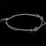 Pulsera de Plata Limada Doble con Corazones Intercalados y Árbol de la Vida