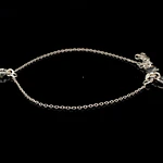 Pulsera de Plata Limada con Llave LOVE