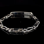 Pulsera de Plata Placa Rectangular 3x1