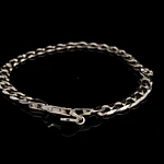 Pulsera de Plata Groumet con Cierre Mosquetón