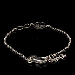 Pulsera de Plata Rolo con Infinito y Árbol de la Vida