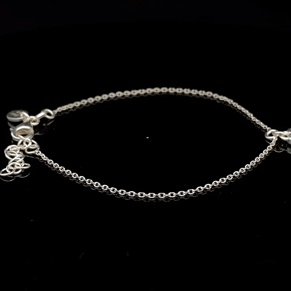 Pulsera de Plata Limada con Llave LOVE