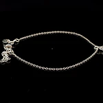 Pulsera de Plata Limada con Llave LOVE
