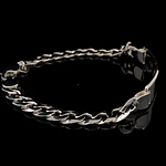 Pulsera de Plata Groumet con Placa Rectangular