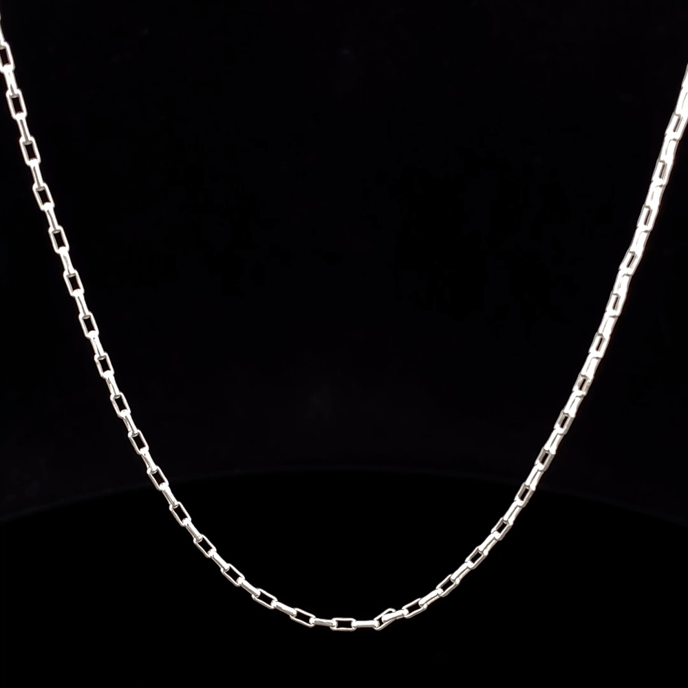 Cadena de Plata Limada Delgada