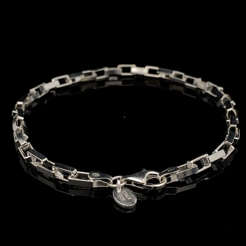 Pulsera de Plata Limada Gruesa
