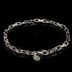Pulsera de Plata Limada Gruesa