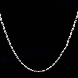 Cadena de Plata Eslabón de Arroz