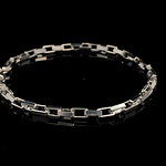 Pulsera de Plata Limada Gruesa