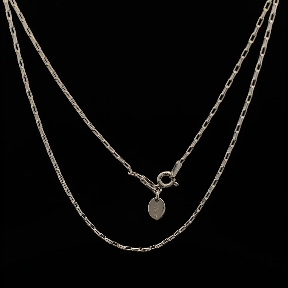 Cadena de Plata Limada Delgada