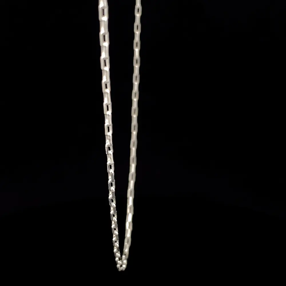 Cadena de Plata Limada Delgada