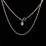 Cadena de Plata Lazo Veneciano en Espiral