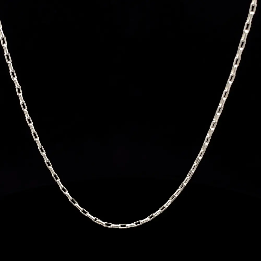 Cadena de Plata Limada Delgada