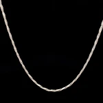 Cadena de Plata Lazo Veneciano en Espiral