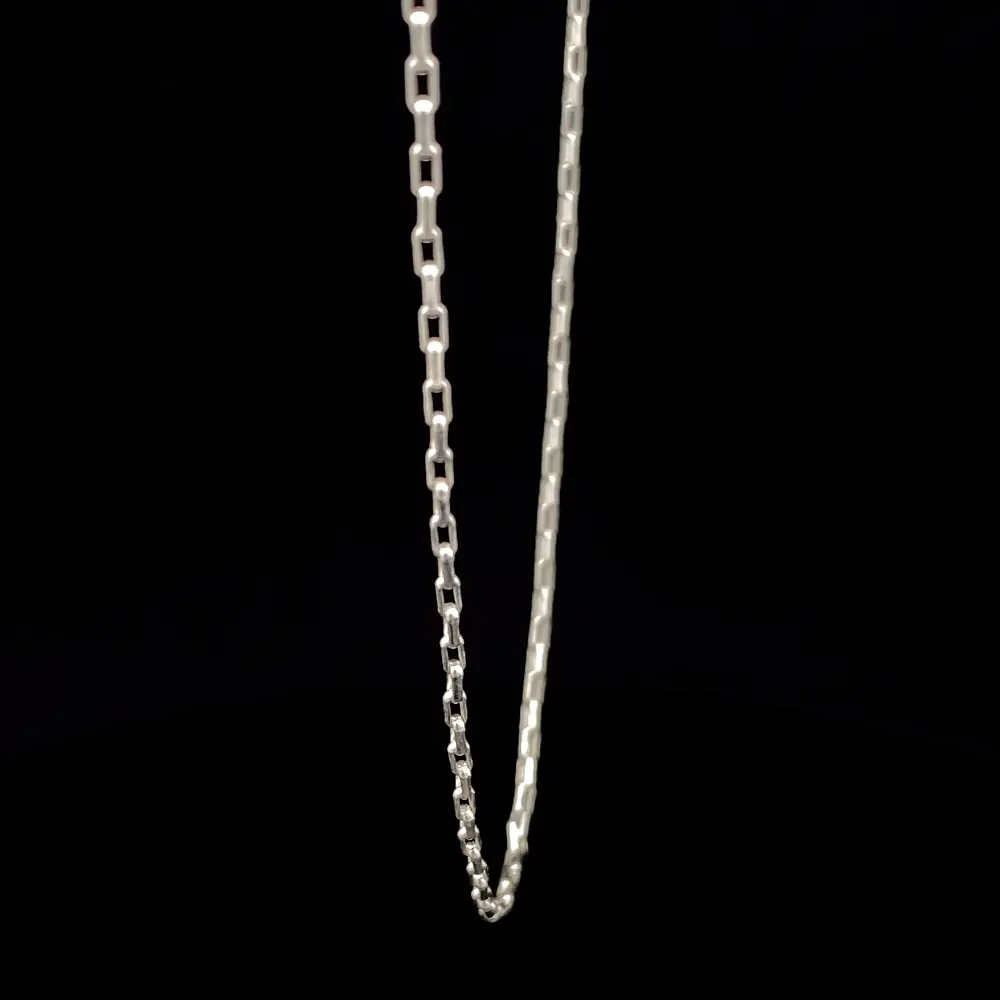 Cadena de Plata Limada Delgada