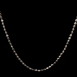 Cadena de Plata de Cubos Medianos