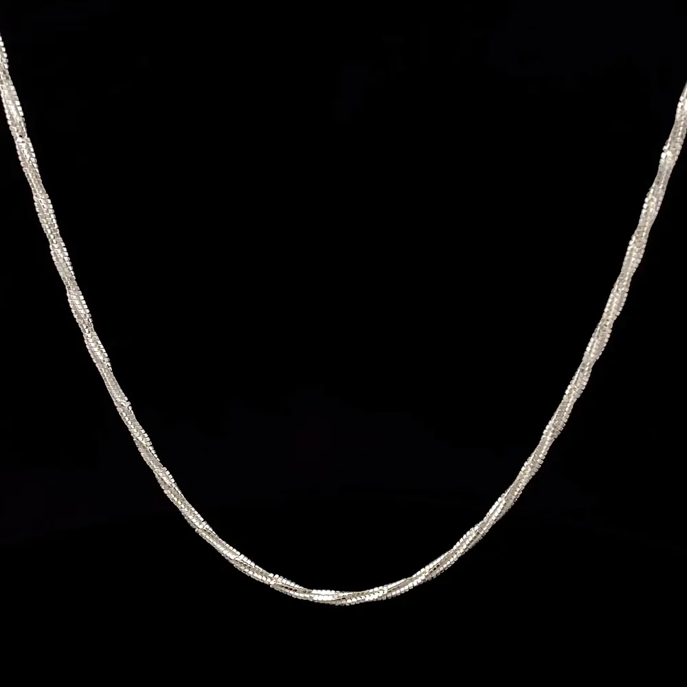 Cadena de Plata Lazo Veneciano