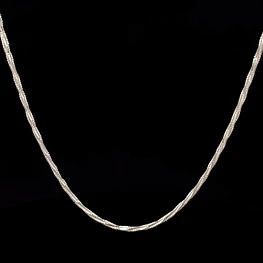 Cadena de Plata Lazo Veneciano