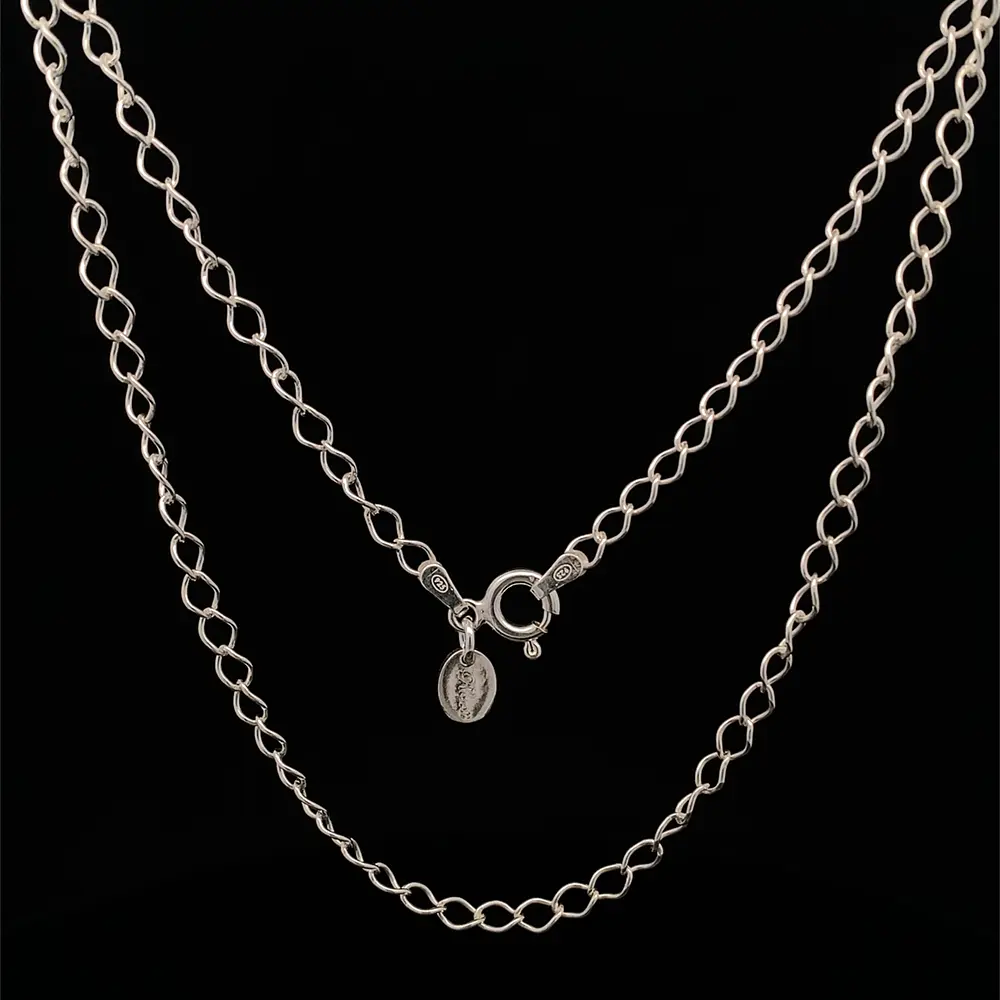 Cadena de Plata de Eslabones