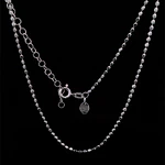 Cadena de Plata de Cubos Medianos