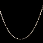 Cadena de Plata de Cubos Medianos