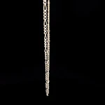 Cadena de Plata Fígaro 3x1 Continua