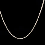 Cadena de Plata Lazo Veneciano