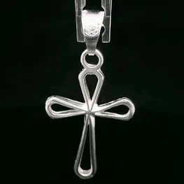 Colgante de Plata Cruz Troquelada