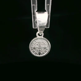 Colgante de Plata Medalla San Benito
