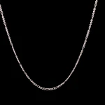 Cadena de Plata Fígaro 3x1