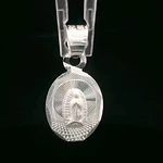 Colgante de Plata Medalla Ovalada Virgen