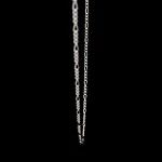 Cadena de Plata Fígaro 3x1