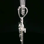 Colgante de Plata Cruz San Benito Troquelada