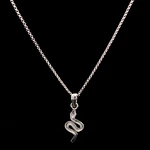 Cadena de Plata Rolo Serpiente Texturizada