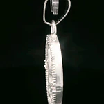 Colgante de Plata Virgen con Halo Incoloro